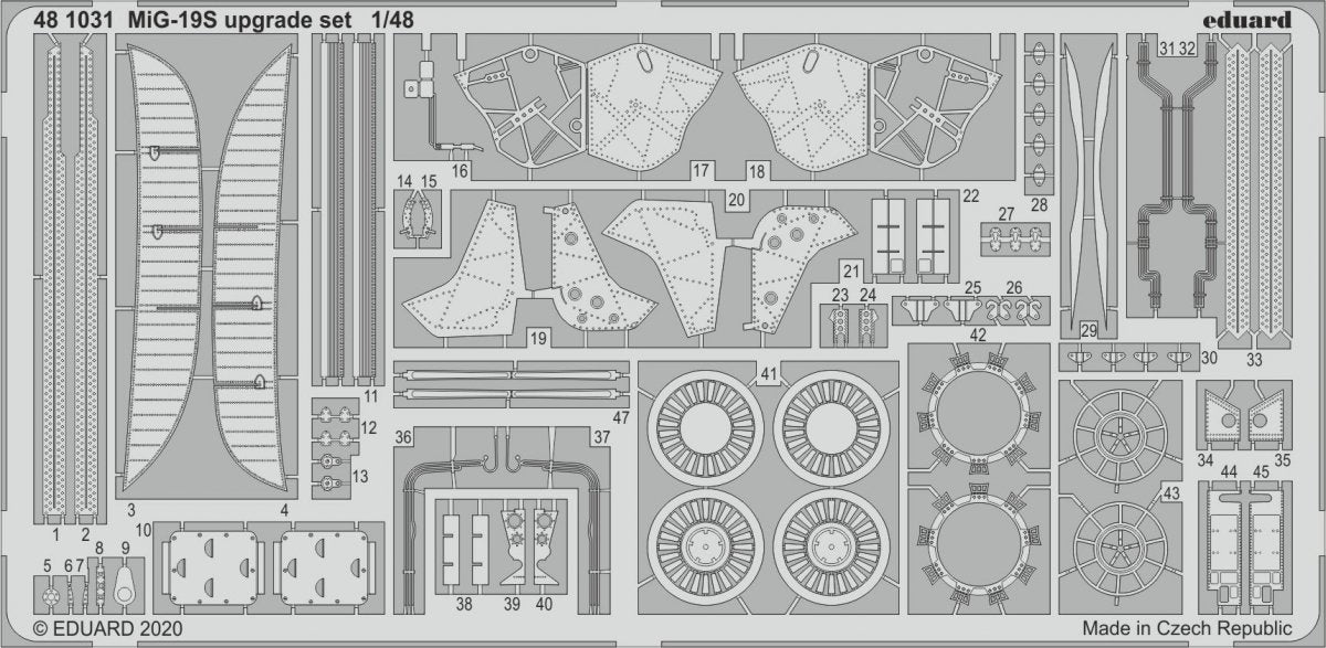 Eduard 481031 MiG-19S upgrade set 1/48 EDUARD