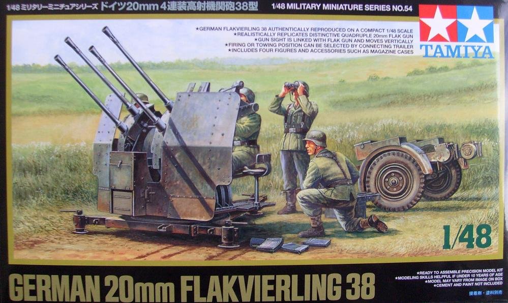 Tamiya 32554 German 20mm Flakvierling 38 1/48