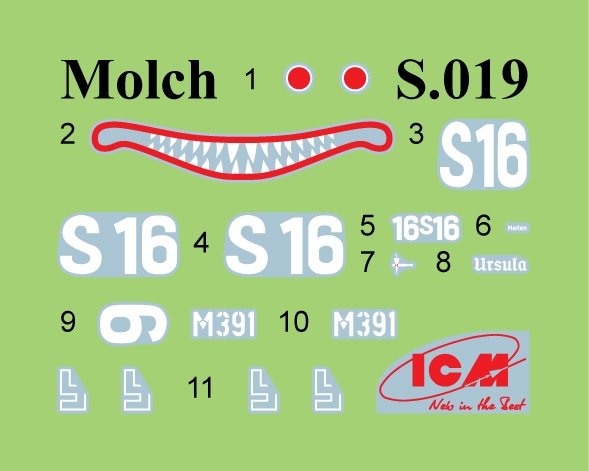 ICM S019 U-Boat Type ‘Molch’ WWII German Midget Submarine 1/72 – immagine 2