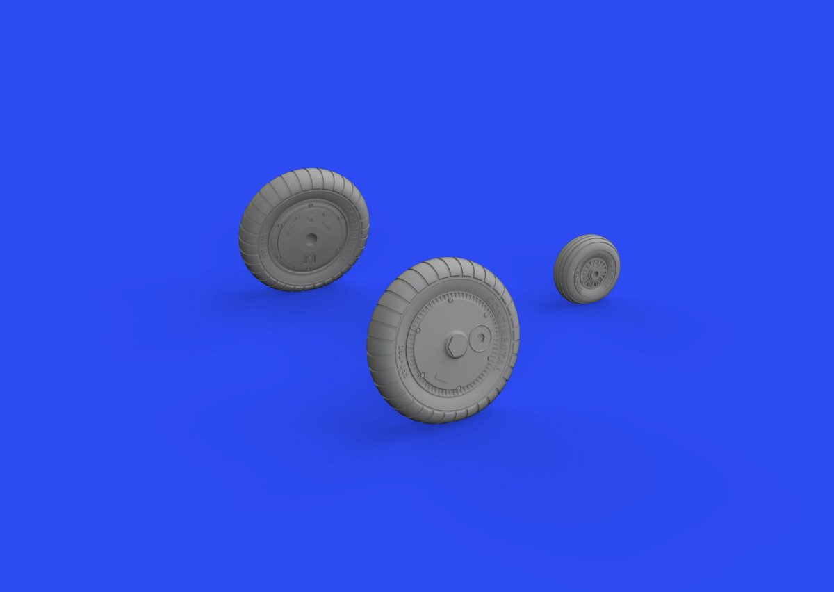 Eduard 632183 Bf 109G-4 wheels REVELL 1/32 – zdjęcie 2