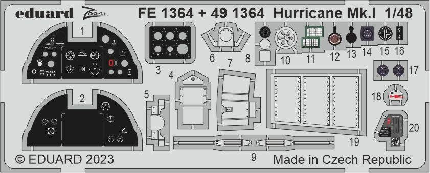 Eduard FE1364 Hurricane Mk. AND HOBBY BOSS 1/48