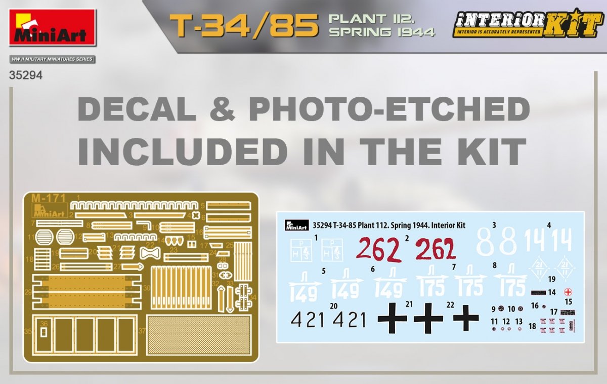 MiniArt 35294 T-34/85 PLANT 112. SPRING 1944. INTERIOR KIT 1/35 – Bild 2