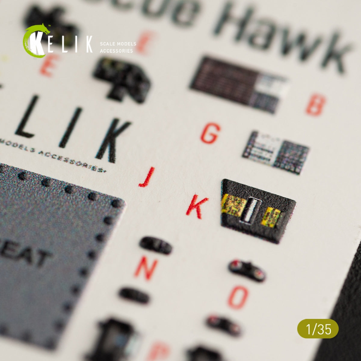 KELIK K35016 HH-60H RESCUE HAWK INTERIOR 3D DECALS FOR KITTY HAWK KIT 1/35 – Bild 6