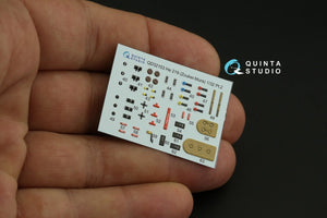 Quinta Studio QD32103 He 219 3D-Printed &amp;amp; coloured Interior on decal paper ( ZM SWS ) 1/32 – imagen 11