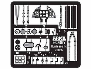 Arma Hobby 70054 Hurricane MkII A/B/C/ &amp;quot;Dieppe&amp;quot; Delux Set 1/72 – immagine 8
