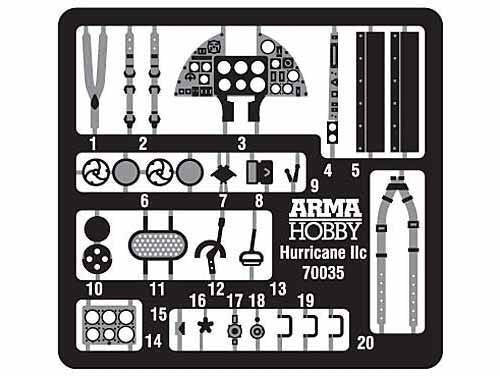 Arma Hobby 70054 Hurricane MkII A/B/C/ &amp;quot;Dieppe&amp;quot; Delux Set 1/72 – immagine 8