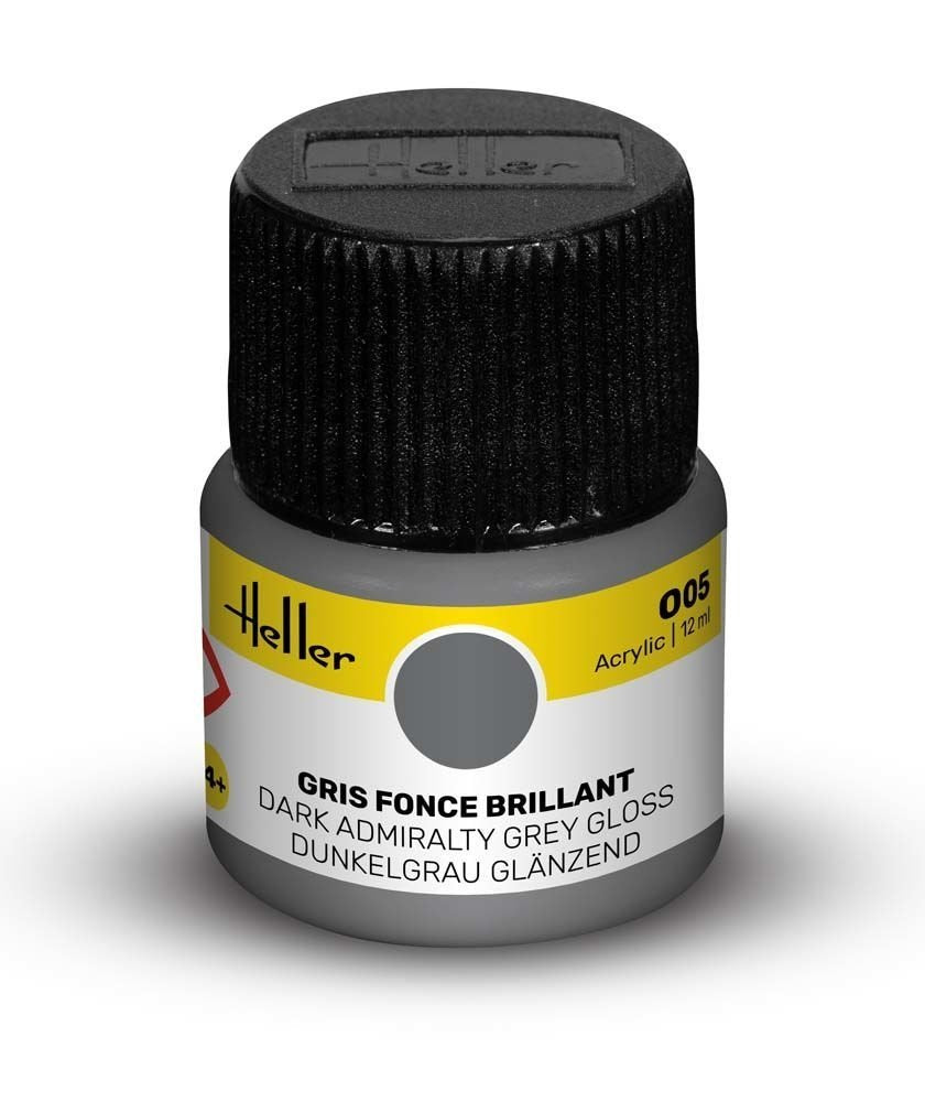 Heller 9005 005 Dark Admiralty Gray - Gloss 12ml