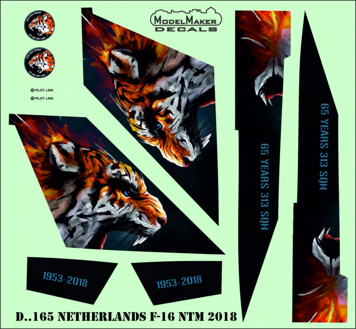 ModelMaker Decals D48165 Netherlands F-16 NTM 2018 1/48 – Bild 4