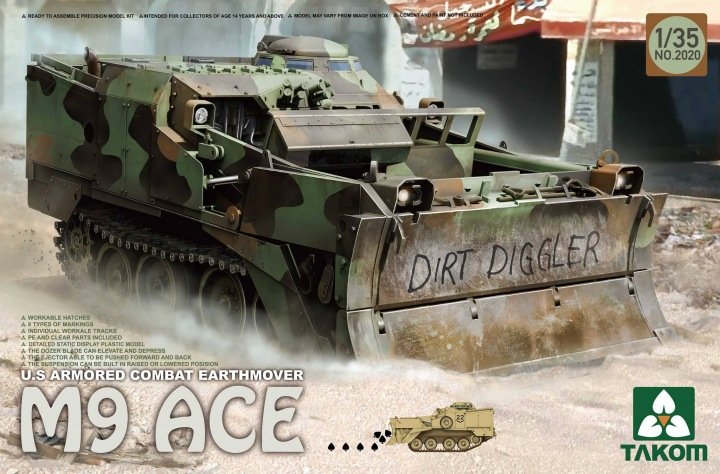 Takom 2020 US Armored Combat Earthmover M9 ACE