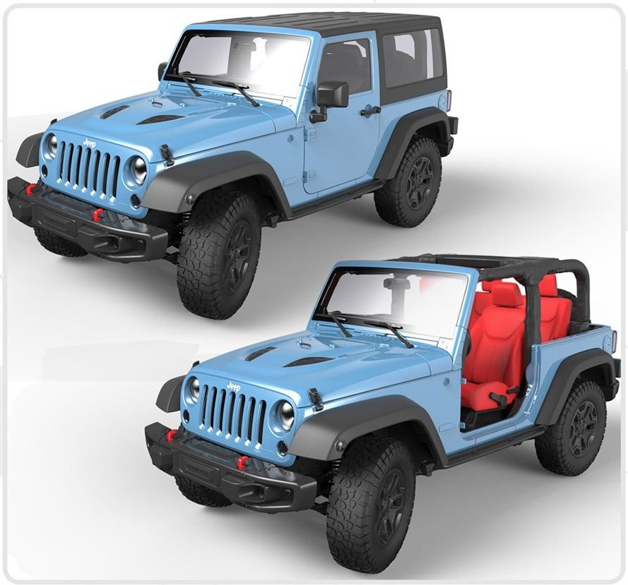 Meng Model CS-003 Jeep Wrangler Rubicon 1/24 – immagine 2