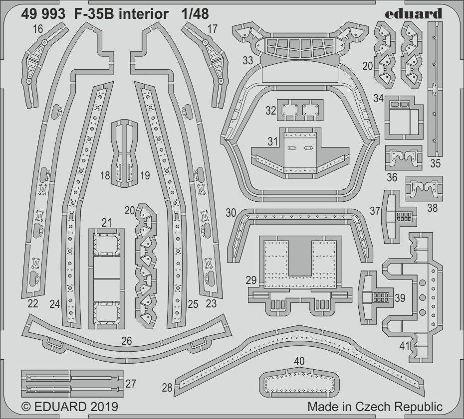Eduard 49993 F-35B interior 1/48 KITTY HAWK – image 2