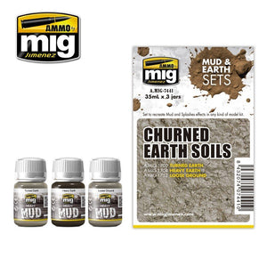 Munitions Mig Jimenez 7441 Terre battue 3 x 35 ml
