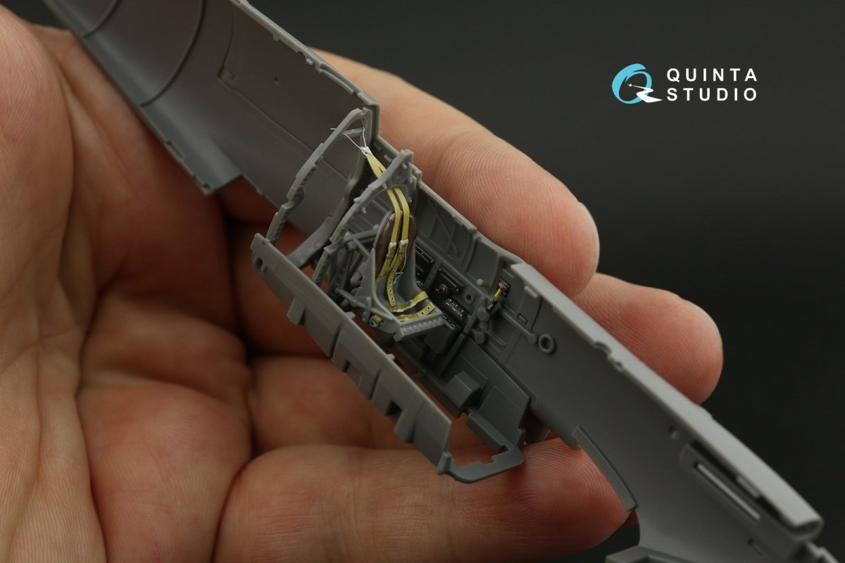 Quinta Studio QD48134 Spitfire Mk.I 3D-Printed &amp;amp; colored Interior on decal paper (Tamiya) 1/48 – image 10