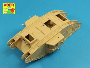 Aber 35L-207 Barrels for British WWI Tank Mk.V Male for 6 pdr (57mm) gun x 2pcs. 8mm Hotchkiss m.1909 x 4pcs. 1/35 – imagen 3