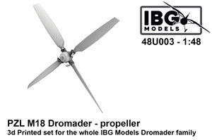 IBG 48U003 PZL M18 Dromader - Epropeller - 3d Printed Set 1/48