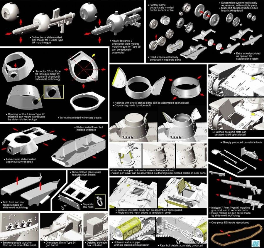 Dragon 6777 IJA Type 95 Ha-Go Hokuman Version 1/35 – immagine 3