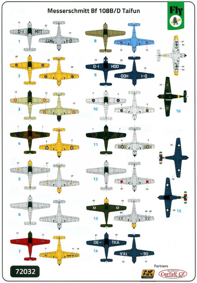 Fly 72032 Messerschmitt Bf 108B/D Taifun 1/72 – imagen 3