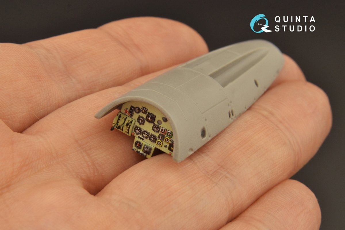 Quinta Studio QD48209 Arado Ar 68 E/F 3D-Printed &amp;amp; coloured Interior on decal paper (Roden) 1/48 – immagine 8
