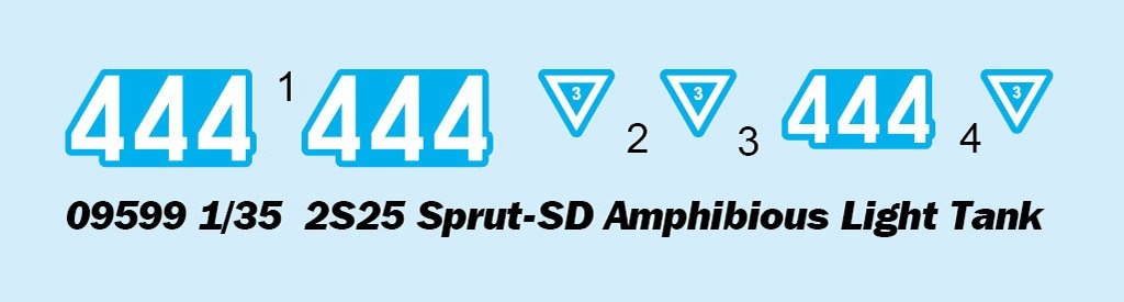Trumpeter 09599 2S25 Sprut-SD Amphibious Light Tank 1/35 – immagine 5