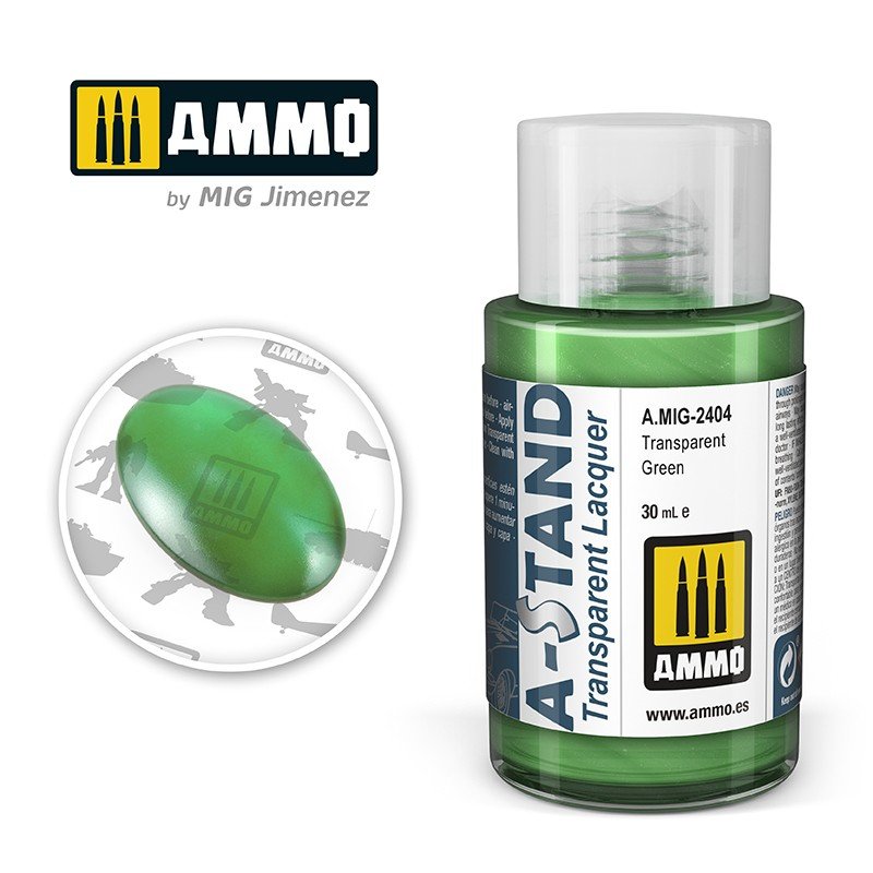 Munitions Mig 2404 A-STAND Vert Transparent 30 ml