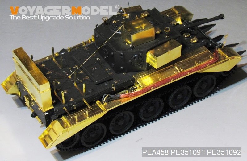 Voyager Model PEA458 WWII UK Cromwell Mk. IV/Centaur C.S.Mk IV Deep Wading Trunks（For TAMIYA 35221/35232) 1/35 – Bild 5