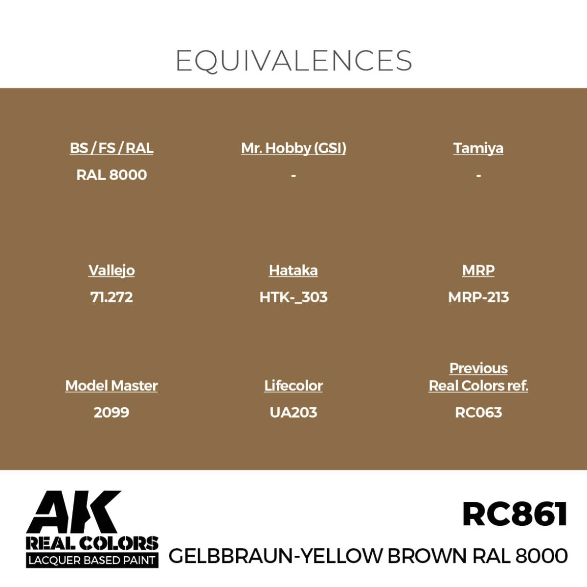AK Interactive RC861 Gelbbraun-Yellow Brown RAL 8000 17 ml – zdjęcie 3