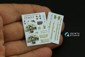 Quinta Studio QD48209 Arado Ar 68 E/F 3D-Printed &amp;amp; coloured Interior on decal paper (Roden) 1/48 – immagine 4