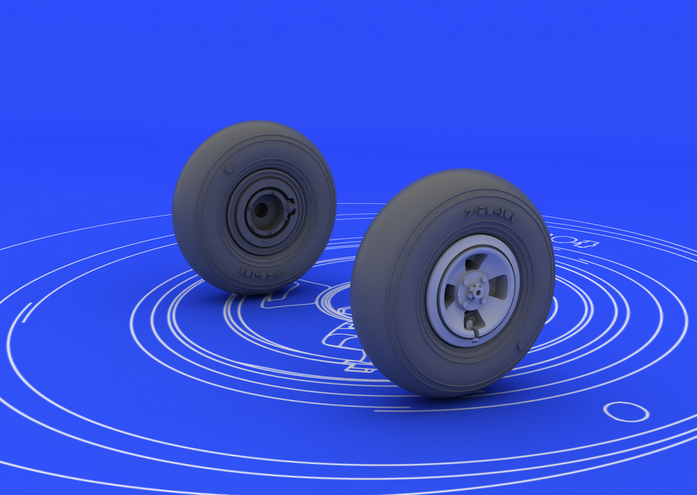 Eduard 648115 Spitfire wheels - 4 spoke 1/48 (EDUARD) – immagine 2