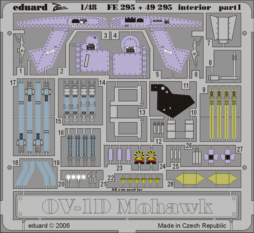 Eduard 49295 OV-1D interior 1/48 RODEN – Bild 3