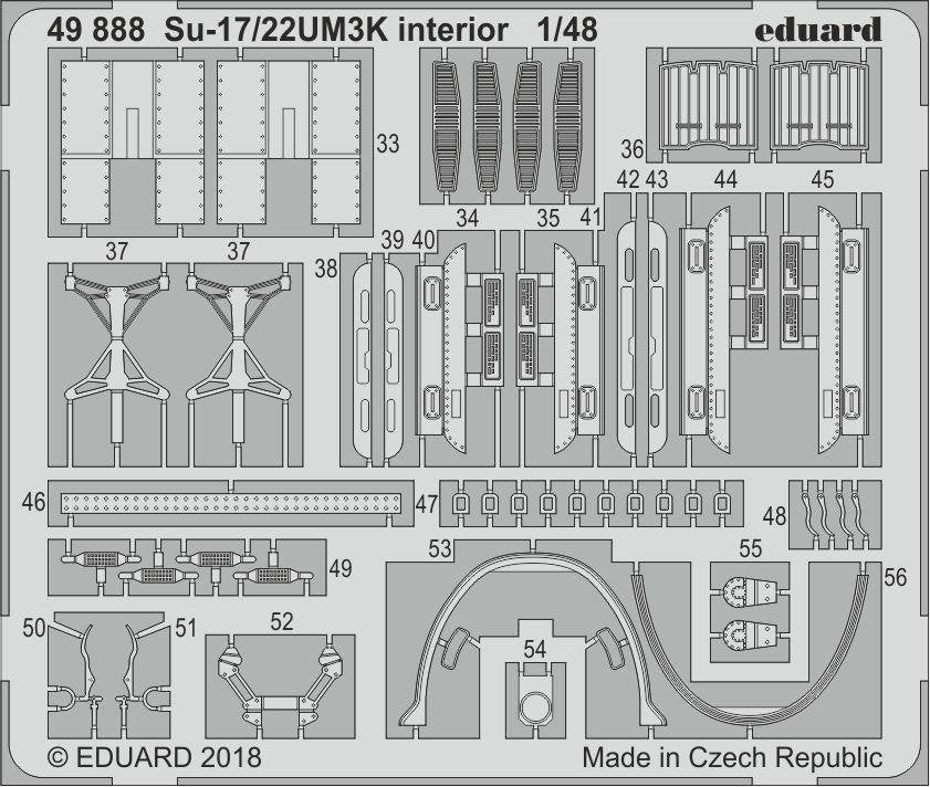 Eduard 49888 Su-17/22UM3K interior KITTY HAWK 1/48 – Bild 2