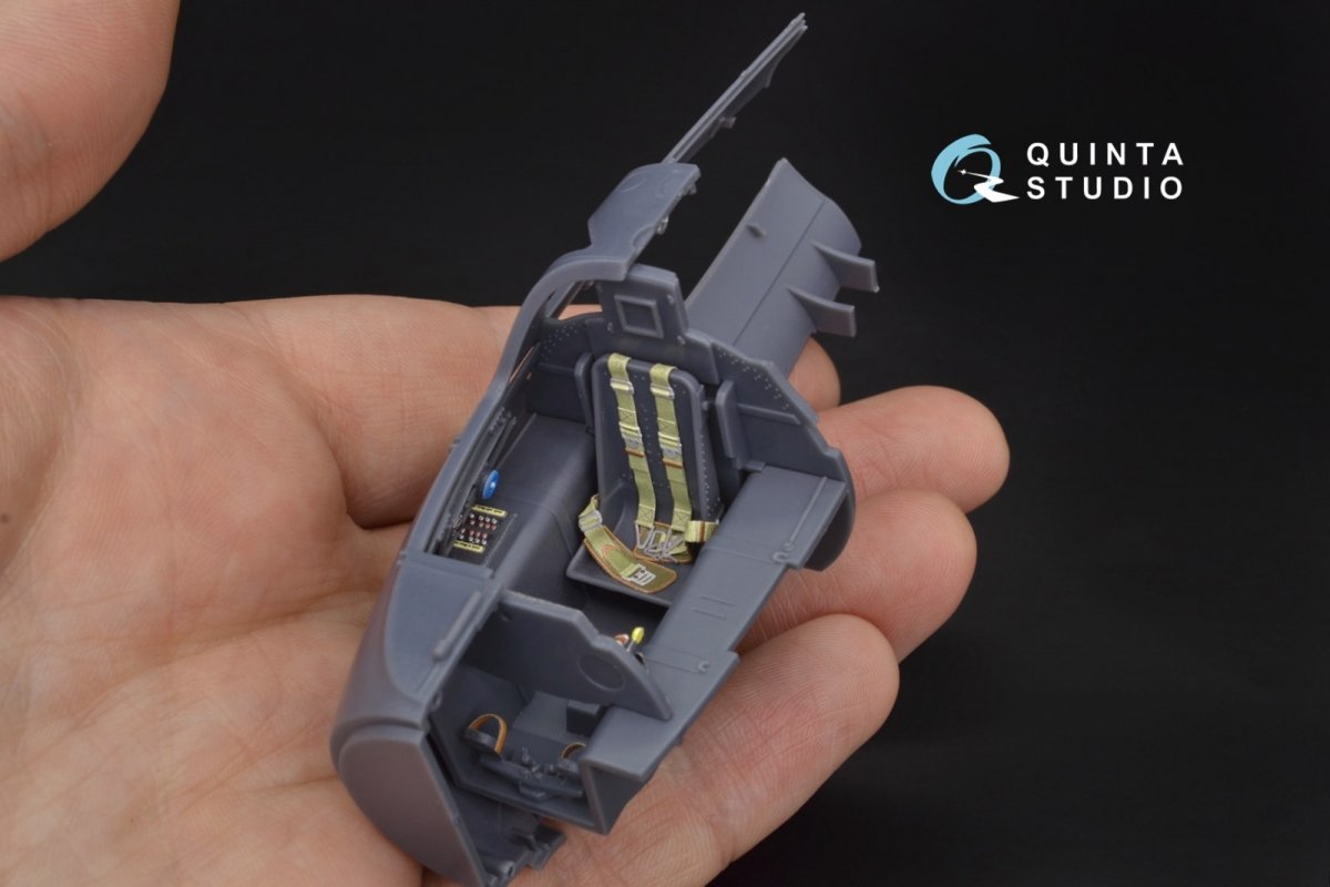 Intérieur imprimé en 3D et coloré sur papier décalcomanie Quinta Studio QD32017 Me 163B (pour maquette Meng) 1/32 – image 4