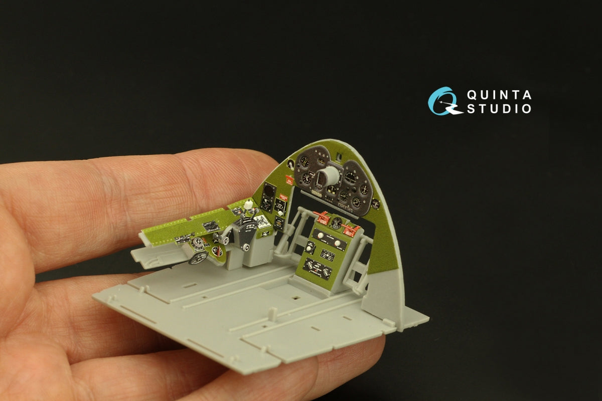 Quinta Studio QD32189 F6F-3E/N Hellcat 3D-Printed coloured Interior on decal paper (Trumpeter) 1/32 – immagine 10
