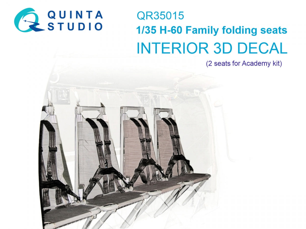 Quinta Studio QR35015 H-60 ​​Sièges pliants familiaux (Academy), 2 pièces 1/35