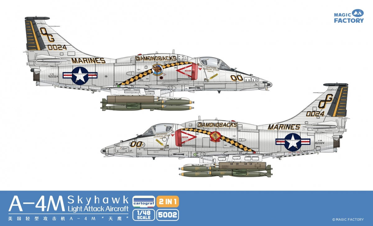Magic Factory 5002 A-4M Skyhawk Light Attack Aircraft 2 in 1 1/48 – Bild 2