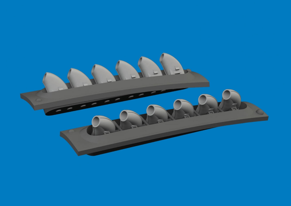 Eduard 6481060 P-40 exhaust stacks rounded PRINT Eduard 1/48 – Bild 2