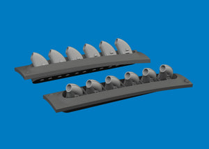 Eduard 6481060 P-40 exhaust stacks rounded PRINT Eduard 1/48 – Bild 2