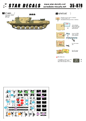 Star Decals 35-879 Egyptian Tanks 3 Yom Kippur War 1/35 – Bild 2