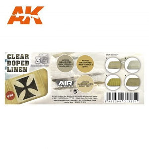 AK Interactive AK11712 CLEAR DOPED LINEN 3x17 ml – Bild 2