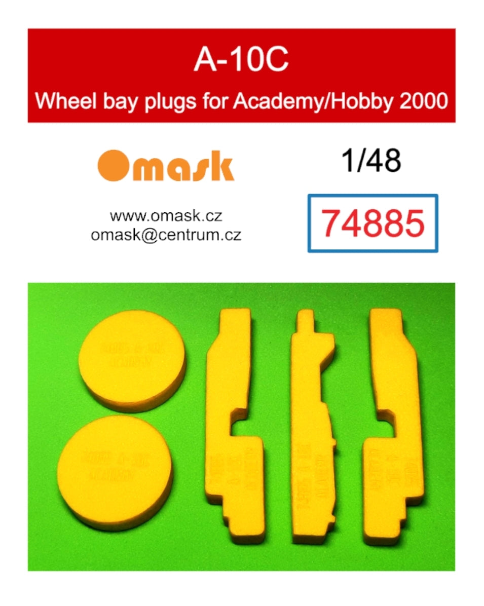Bouchons de puits de train d'atterrissage Omask 74885 A-10C (pour Academy/Hobby 2000) 1/48
