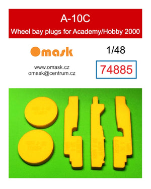 Omask 74885 A-10C wheel bay plugs (for Academy/Hobby 2000) 1/48
