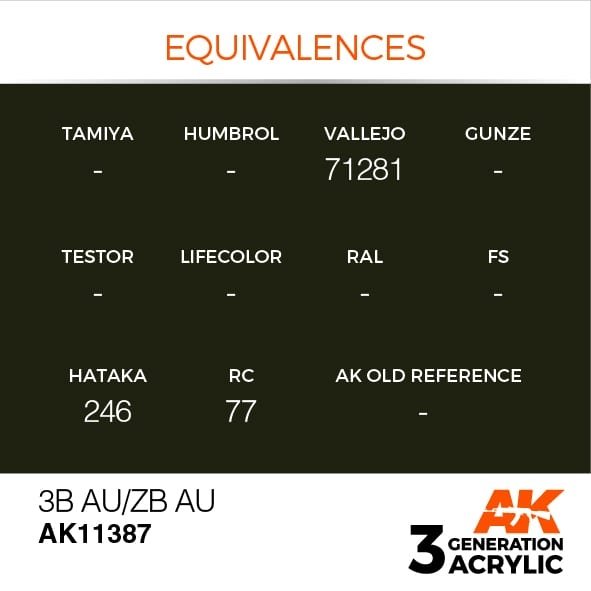 AK Interactive AK11387 3B AU/ZB AU 17ml – image 3