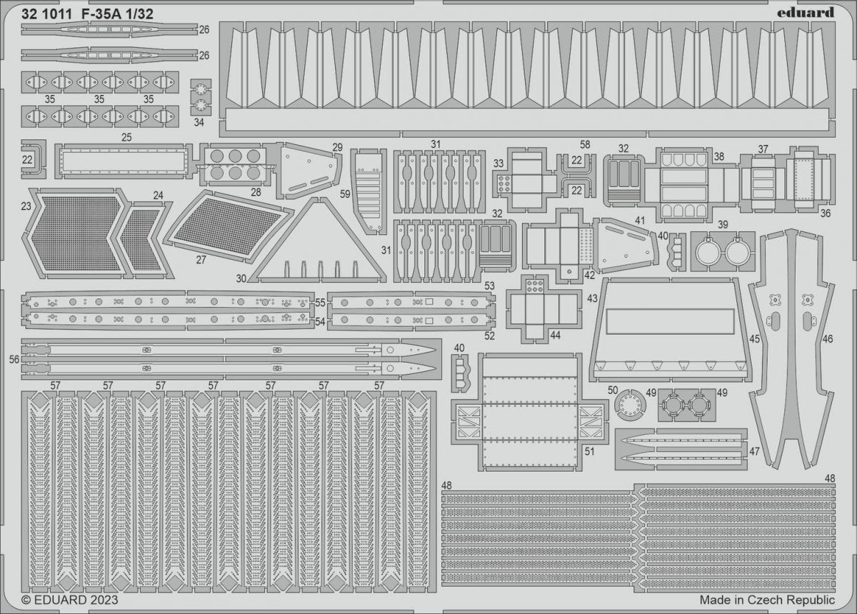 Eduard 321011 F-35A TRUMPETER 1/32 – zdjęcie 2