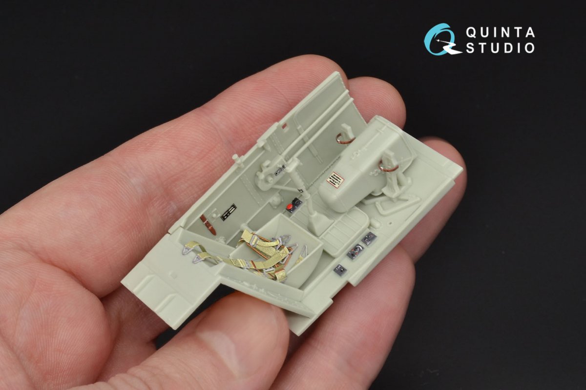 Quinta Studio QD32029 Bf 109G-6 3D-Printed &amp;amp; coloured Interior on decal paper (for Revell kit) 1/32 – immagine 9