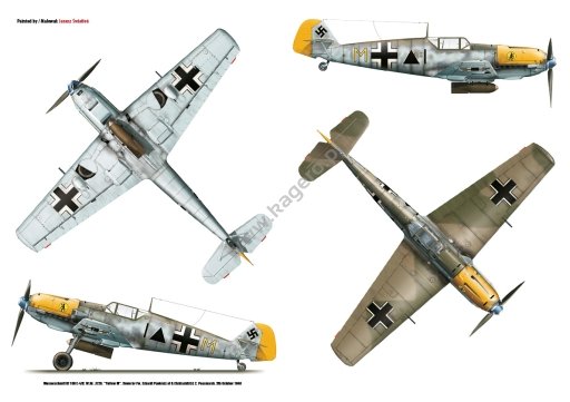 Kagero 7134 Messerchmitt Bf 109 E E-1/E-3/E-4/E-7 models EN/PL – zdjęcie 2
