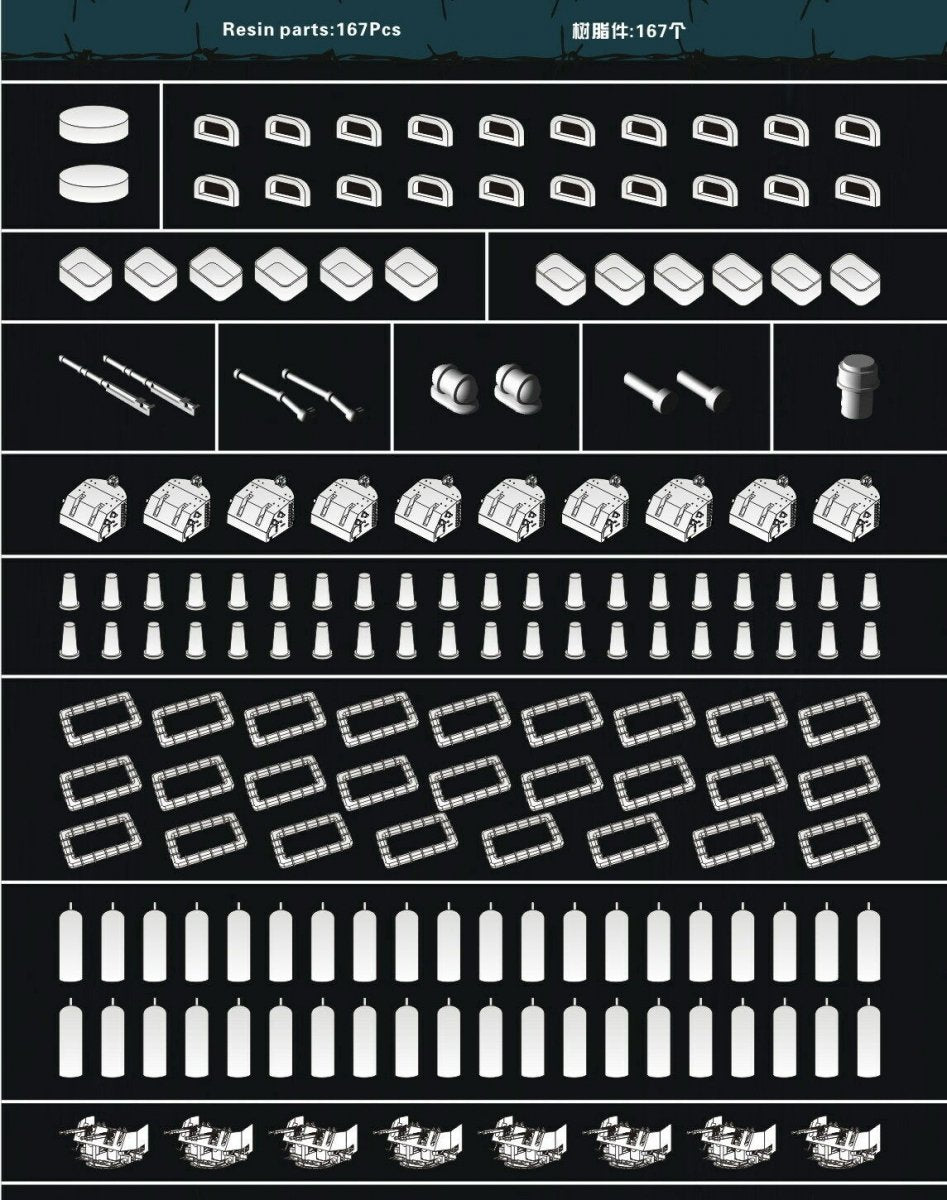 Flyhawk FH350125 USS Alabama BB-60 (for Trumpeter 05307) 1/350 – immagine 4