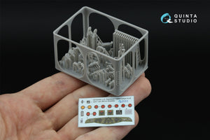 Quinta Studio QD+35066 U.S. Diamond T 968A Cargo truck (open cab) 3D-Printed &amp; coloured Interior on decal paper (Mirror Models) (with 3D-printed resin parts) 1/35