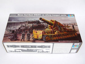 Trumpeter 00209 Morser Karl-Gerat 040/041 sur transporteur ferroviaire (1/35) – image 2