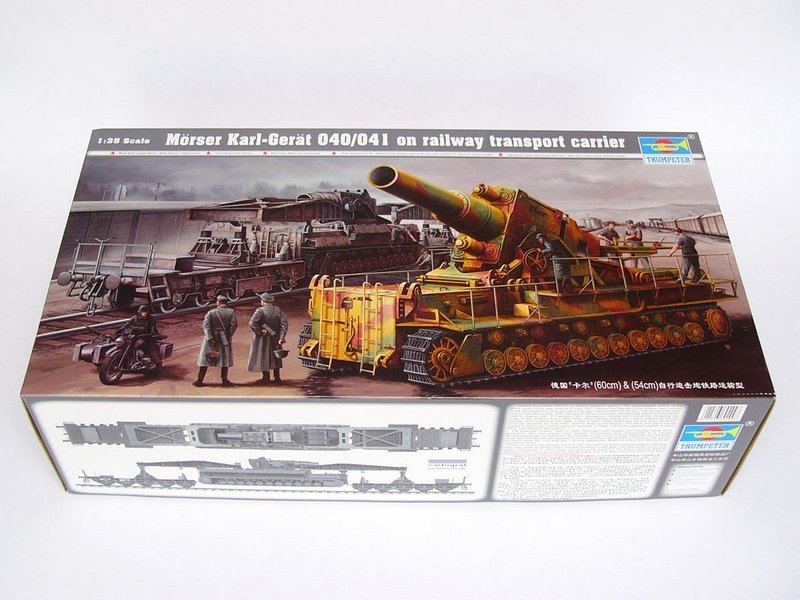 Trumpeter 00209 Morser Karl-Gerat 040/041 sur transporteur ferroviaire (1/35) – image 2