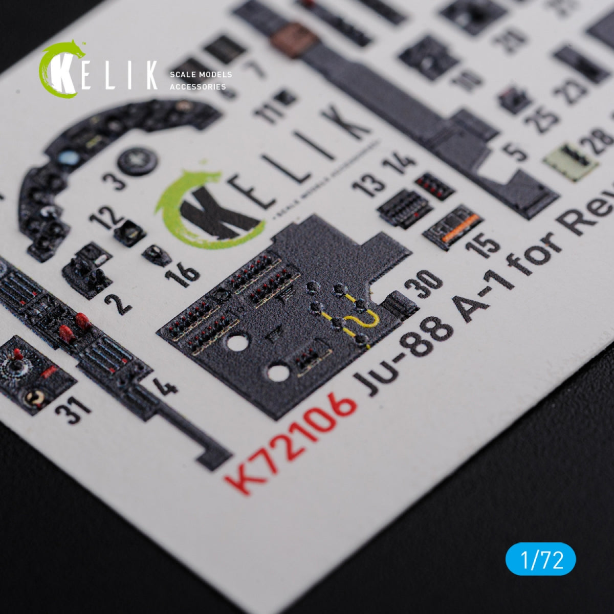 KELIK K72106 Ju-88 A-1 interior 3D decals for Revell kit 1/72 – imagen 9