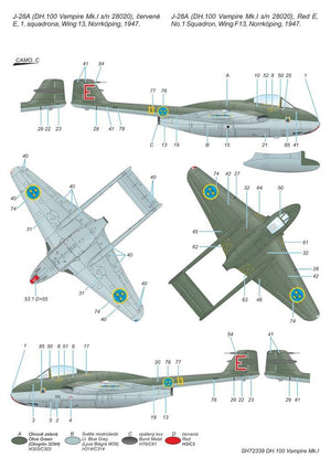 Special Hobby 72339 DH.100 Vampire Mk. I The First Jet Guardians of Neutrality 1/72 – zdjęcie 3